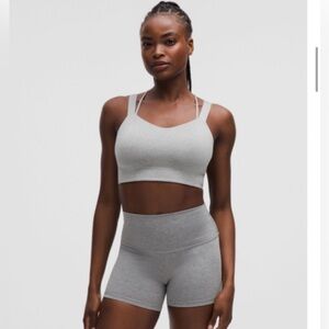 Lululemon Cloud Longline Heathered Sports Bra